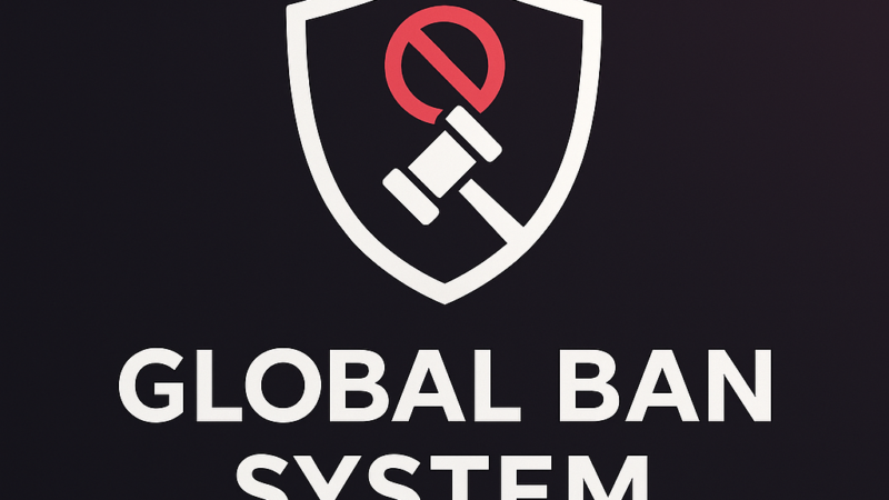 Screenshot of FiveM Ban System update 1.0.1 interface